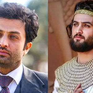 «یوزارسیف» و «فرج‌الله سلحشور» در حال تمرین شمشیرزنی/ عکس