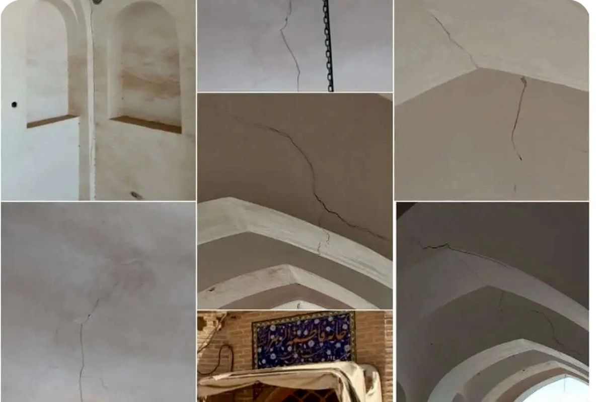 زلزله زواره به ساختمان «هشت‌بهشت» قاجاری آسیب زد