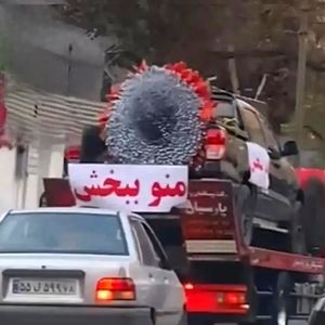 عذرخواهی لاکچری یک مرد از نامزدش در خیابان‌های تهران/ ویدئو