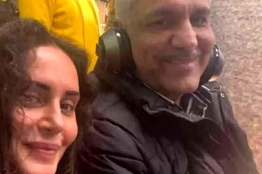 عیادت «مهران مدیری» از «الناز شاکردوست» در بیمارستان/ عکس