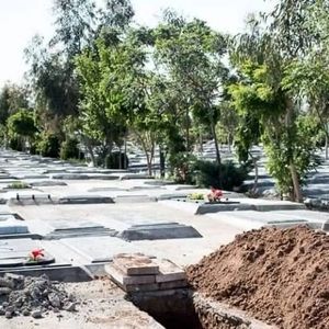 اجاره گریه‌کن در سایت بهشت زهرا/ عکس