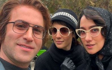 بازیگر تاسیان و همسر بهرام رادان در یک مهمانی هندی/ عکس