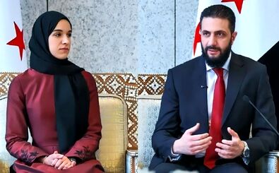 تیپ جالب  همسر جولانی در ریاض/ عکس