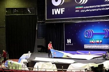خسارت وارده به سالن ایرانیان وزنه‌برداری پس از بمباران/ عکس
