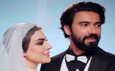 سالگرد ازدواج خانم بازیگر و همسرش/ ویدئو