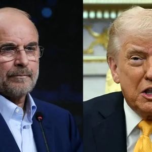 ویدئو عجیب فارس از دیدار مستقیم قالیباف و ترامپ