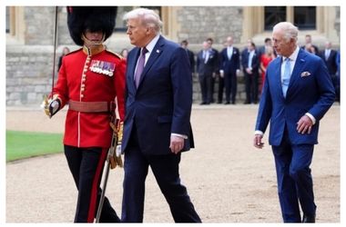 کنایه پادشاه انگلیس به ترامپ: اگر انگلیس نبود آمریکایی‌ها باید فرانسوی حرف می‌زدند/ ویدئو