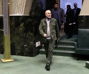 تصویری که از دست دادن قالیباف و ونس منتشر شد!