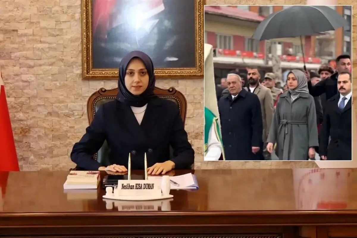 تصویر پرحاشیه از خانم فرماندار/ فرمانداری بیانیه داد