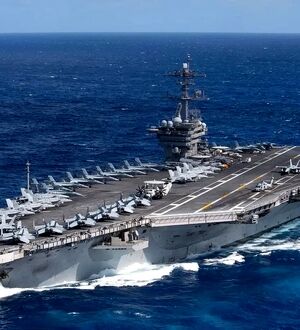 تصویر فاکس نیوز از جدیدترین آرایش سنگین‌ ناوگان‌ دریایی آمریکا در منطقه برای محاصره دریایی ایران
