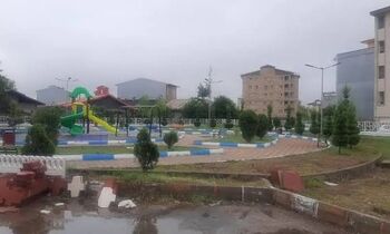 پارکی که در گیلان، حمام مسافران شد/ ویدئو
