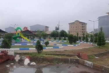 پارکی که در گیلان، حمام مسافران شد/ ویدئو