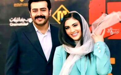 تصاویری از جزئیات زیبای لباس عروس مریم مومن
