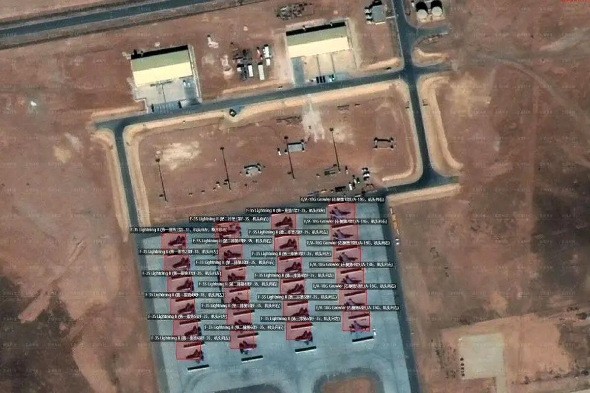 چین، موقعیت جنگنده‌های آمریکا را فاش کرد