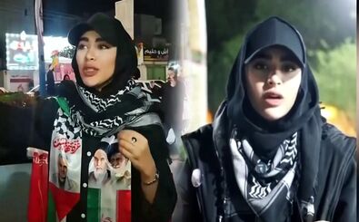 ویدیوی از دختر ایرانی که در چین، پایگاه بسیج زده است!