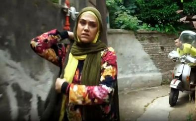  «مبینا و سیروس مقدم» در پشت صحنه سریال پایتخت/ عکس