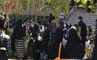 آزادی دانشجویان دانشگاه تهران در پی اعتراضات دیروز