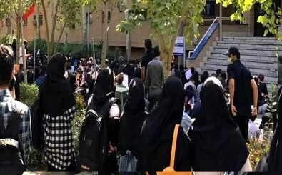 آزادی دانشجویان دانشگاه تهران در پی اعتراضات دیروز