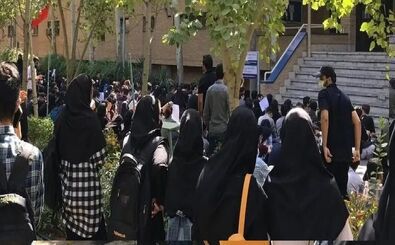 آزادی دانشجویان دانشگاه تهران در پی اعتراضات دیروز