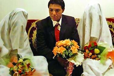 ازدواج همزمان 2 دختر با پسر 16 ساله در کاشمر!/ عکس