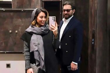 همسر شیک بهرام رادان با موهای بلوند/ عکس