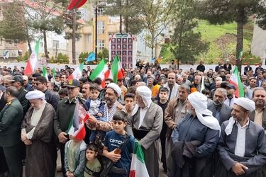 حضور عروس و داماد بدر مراسم امروز/ عکس