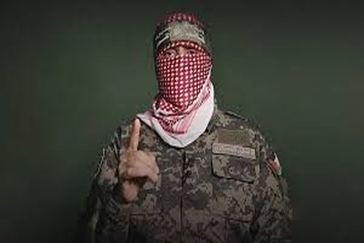 اولین تصاویر از ابوعبیده سخنگوی شهیدِ قسام