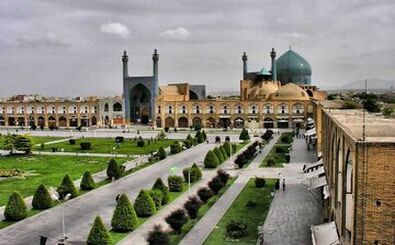 عکسی از میدان نقش جهان اصفهان، ۱۰۰ سال قبل
