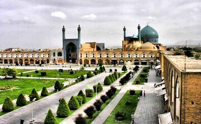 عکسی از میدان نقش جهان اصفهان، ۱۰۰ سال قبل
