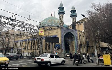آتش زدن مسجد ابوذر تهران توسط اغتشاشگران/ عکس