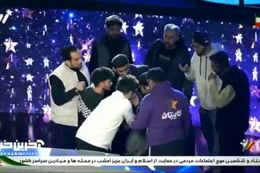 لحظه وقوع حادثه حین اجرای مسابقه در شبکه سه/ ویدئو