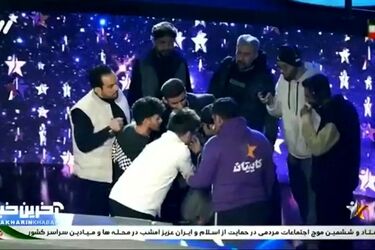 لحظه وقوع حادثه حین اجرای مسابقه در شبکه سه/ ویدئو
