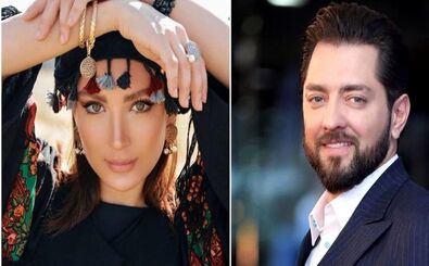 عکس بامزه خانواده بهرام رادان در روز برفی تهران
