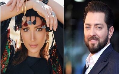عکس بامزه خانواده بهرام رادان در روز برفی تهران
