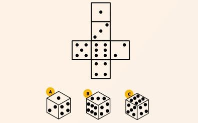 شکل درست مکعب باز شده کدام است؟