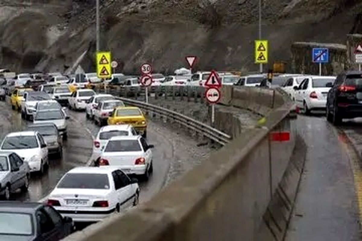 گزارش پلیس از ترافیک ۸ کیلومتری در این جاده