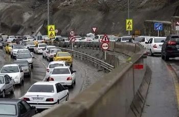 گزارش پلیس از ترافیک ۸ کیلومتری در این جاده