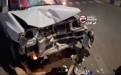 له شدن محصول سایپا در تصادف با موتورسیکلت!/ ویدئو
