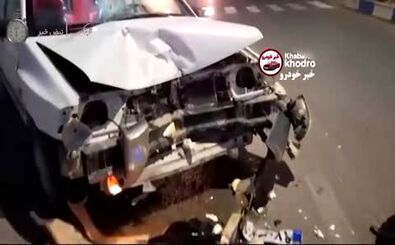 له شدن محصول سایپا در تصادف با موتورسیکلت!/ ویدئو
