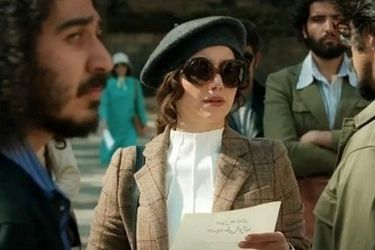 عکس سلفی نازنین بیاتی در پشت صحنه تاسیان