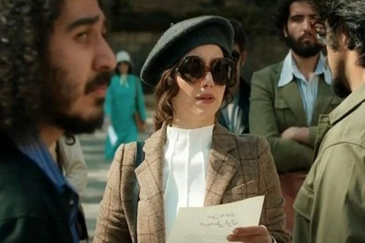 عکس سلفی نازنین بیاتی در پشت صحنه تاسیان