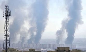 علت دود سیاه در آسمان پرند چه بود ؟/ ویدئو