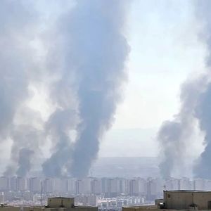 علت دود سیاه در آسمان پرند چه بود ؟/ ویدئو