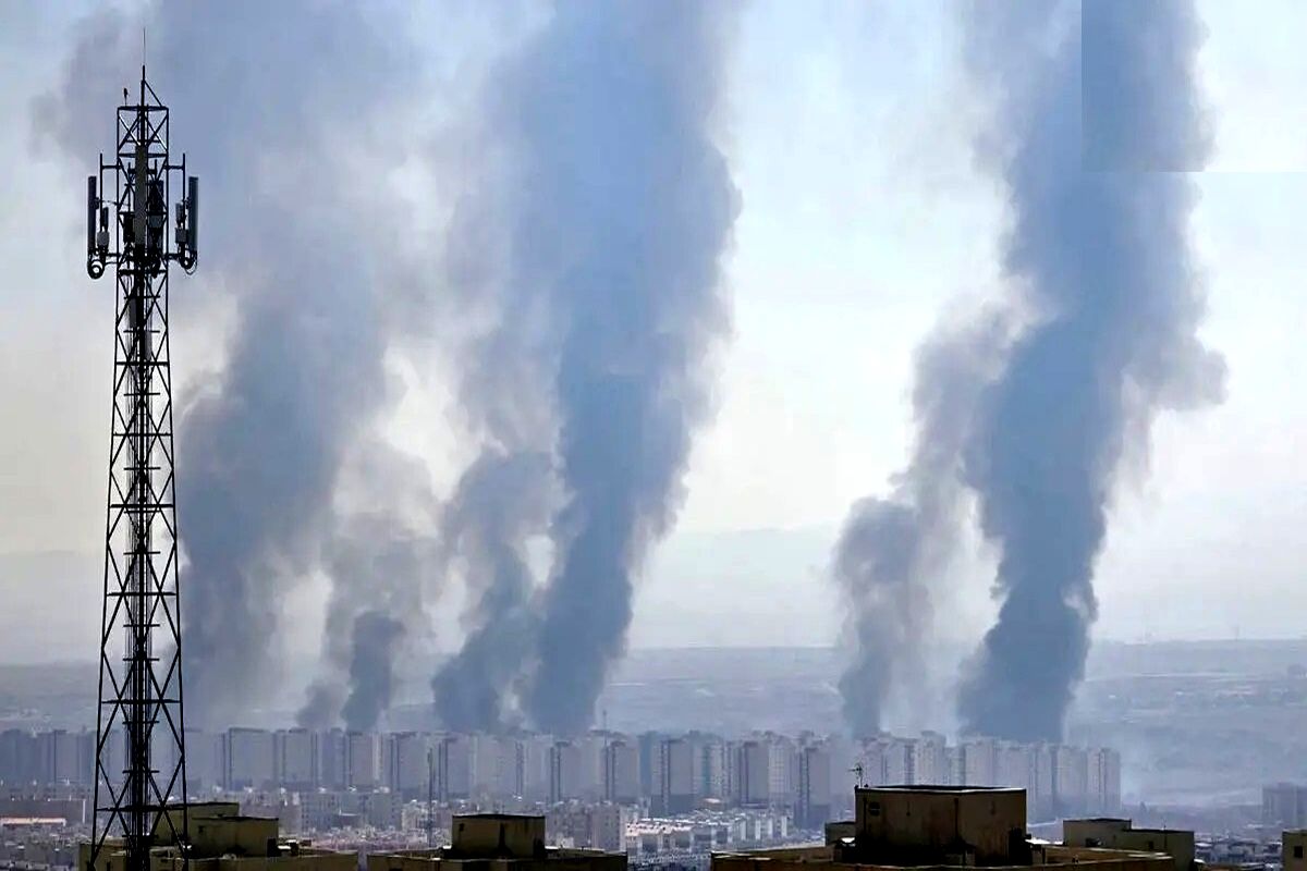 علت دود سیاه در آسمان پرند چه بود ؟/ ویدئو