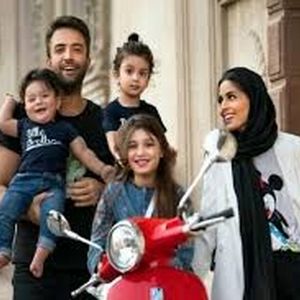 لایو شایلی همسر بنیامین بهادری همراه فرزندانش

