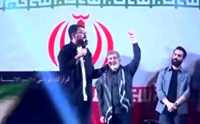 مداحی درباره زنان کم‌حجاب در میدان انقلاب/ ویدئو