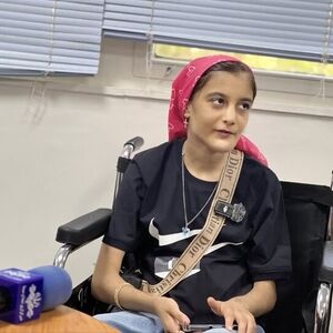 تصویری از چهره جدید دختر سنندجی که مورد خشونت قرار گرفته بود
