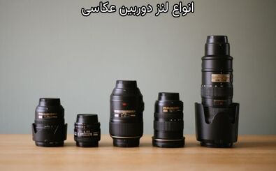 انواع لنز دوربین عکاسی
