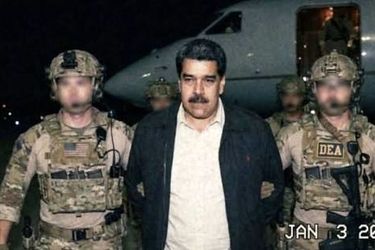 مادورو توسط ده‌ها مامور فدرال اسکورت می‌شود/ویدئو 