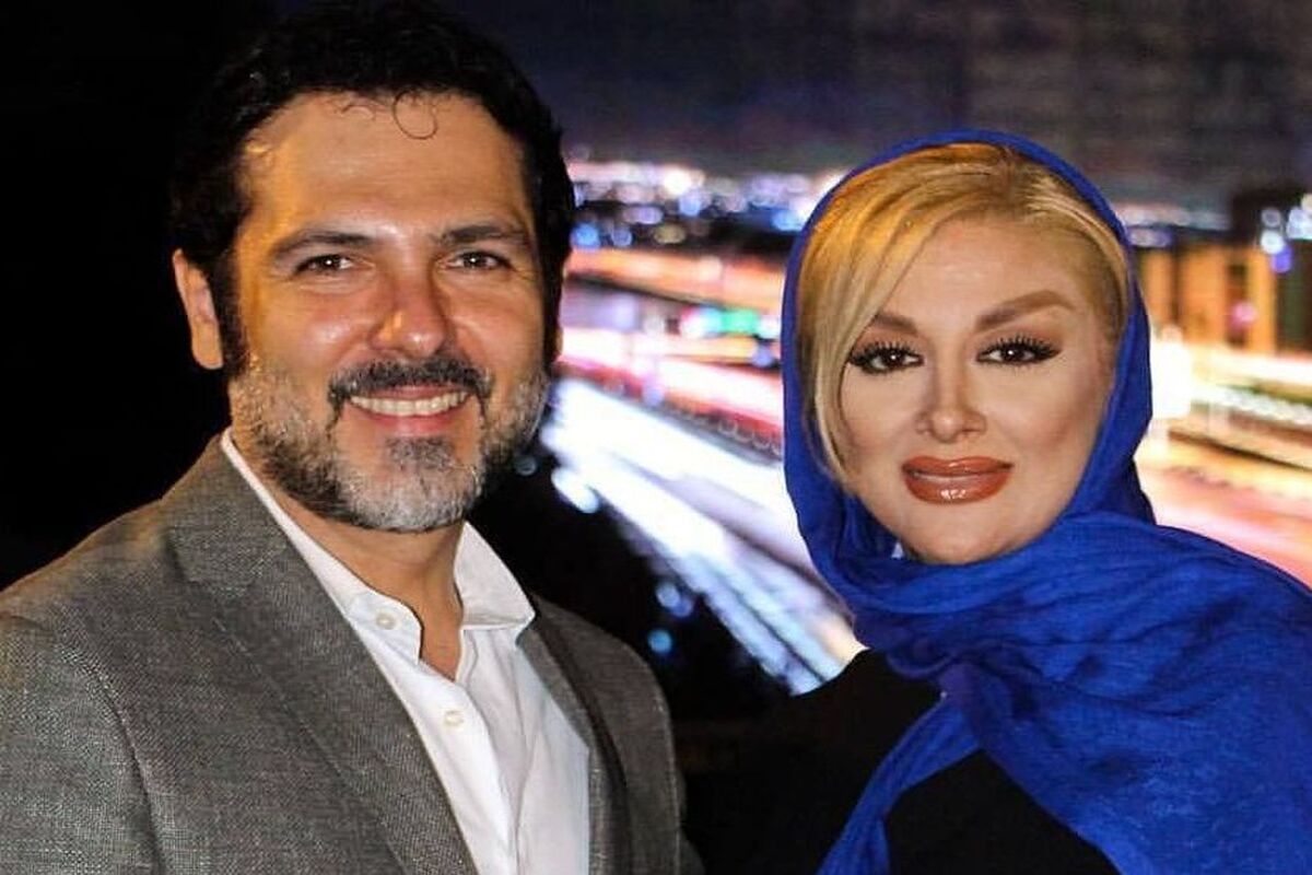 رابطه عاشقانه آقای بازیگر و همسرش مقابل دوربین‌ها/ ویدئو